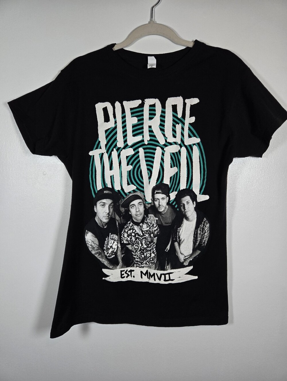 Pierce The Veil Band Graphic Tee Cotton T-Shirt Juniors XXL Tultex